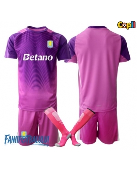 Aston Villa Portarii Echipament de Fotbal Replică 2025-26 Copii Treilea (+ Șorturi)